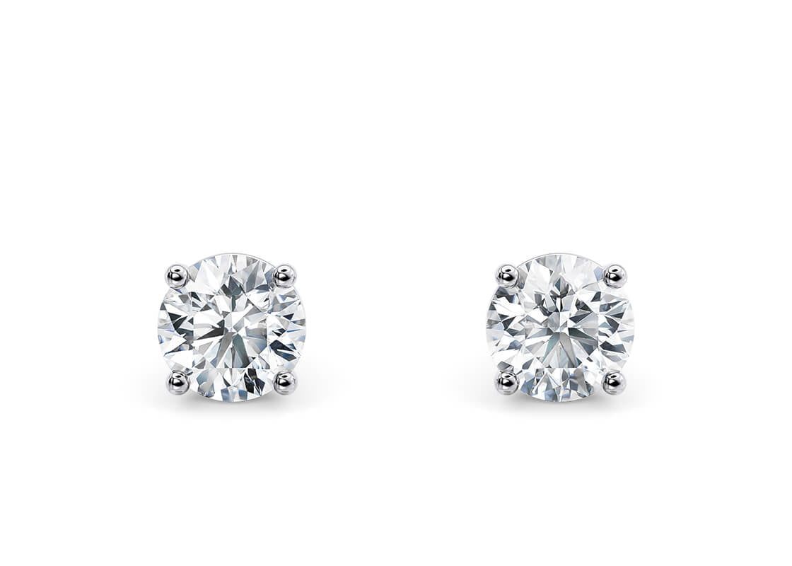 Jabal Lab Grown Diamond Studs in 14K Rose, Yellow, or White Gold