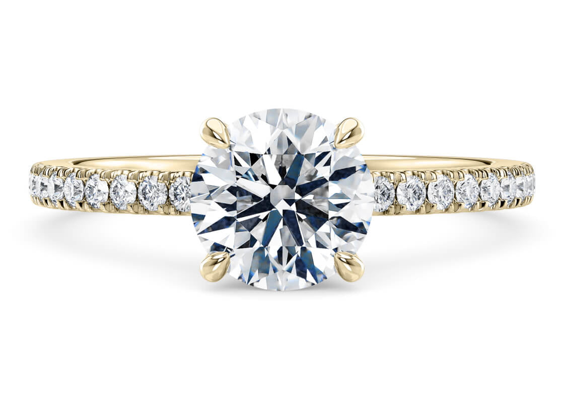 Alaska 18K Gold Diamond Band – Round Cut Lab  Grown Diamonds Ring