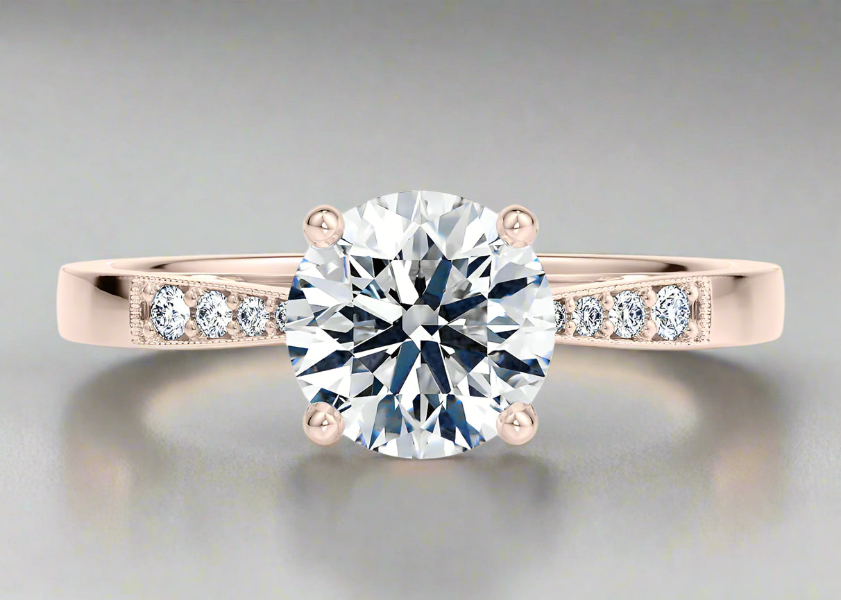 Yell Solitaire Diamond Ring in 18K Gold | Lab Grown Diamond