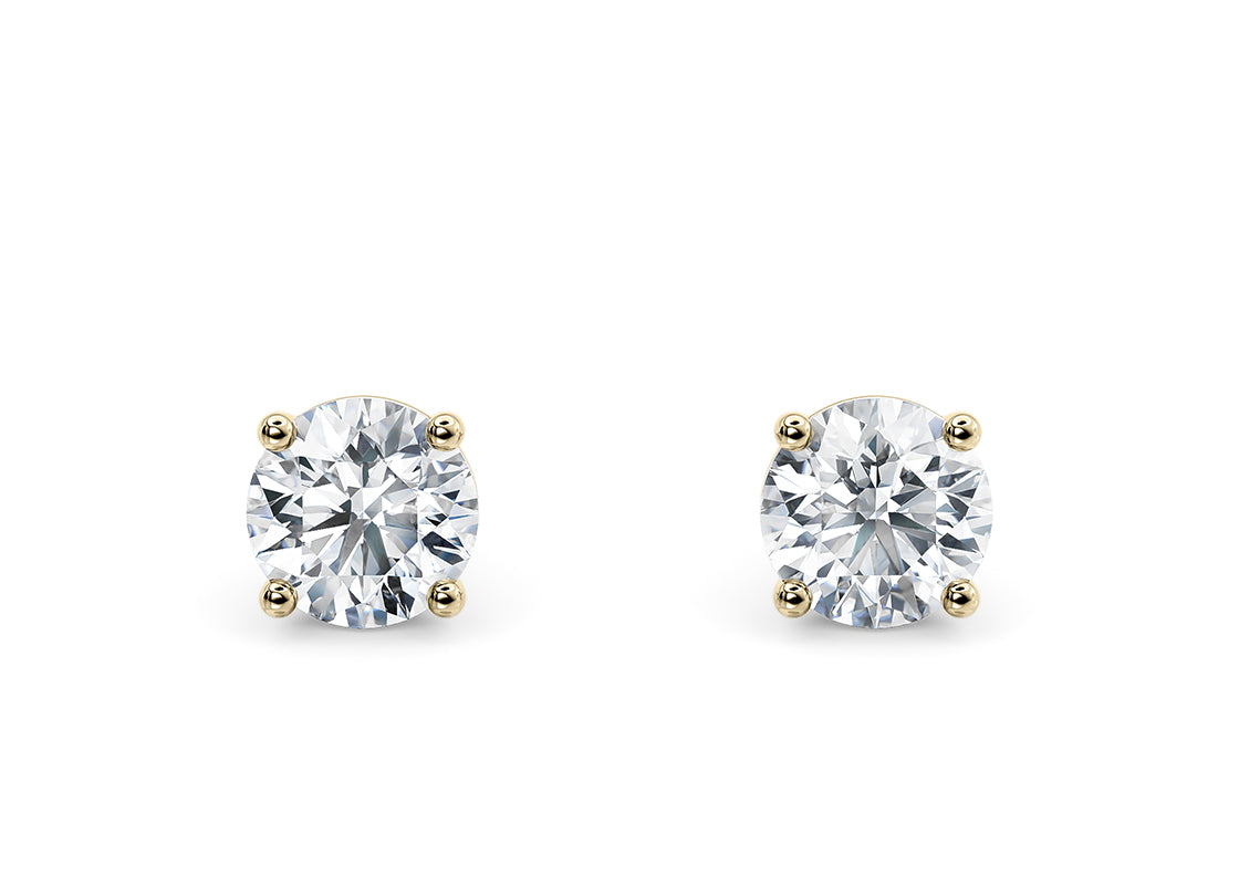 Jabal Lab Grown Diamond Studs in 14K Rose, Yellow, or White Gold