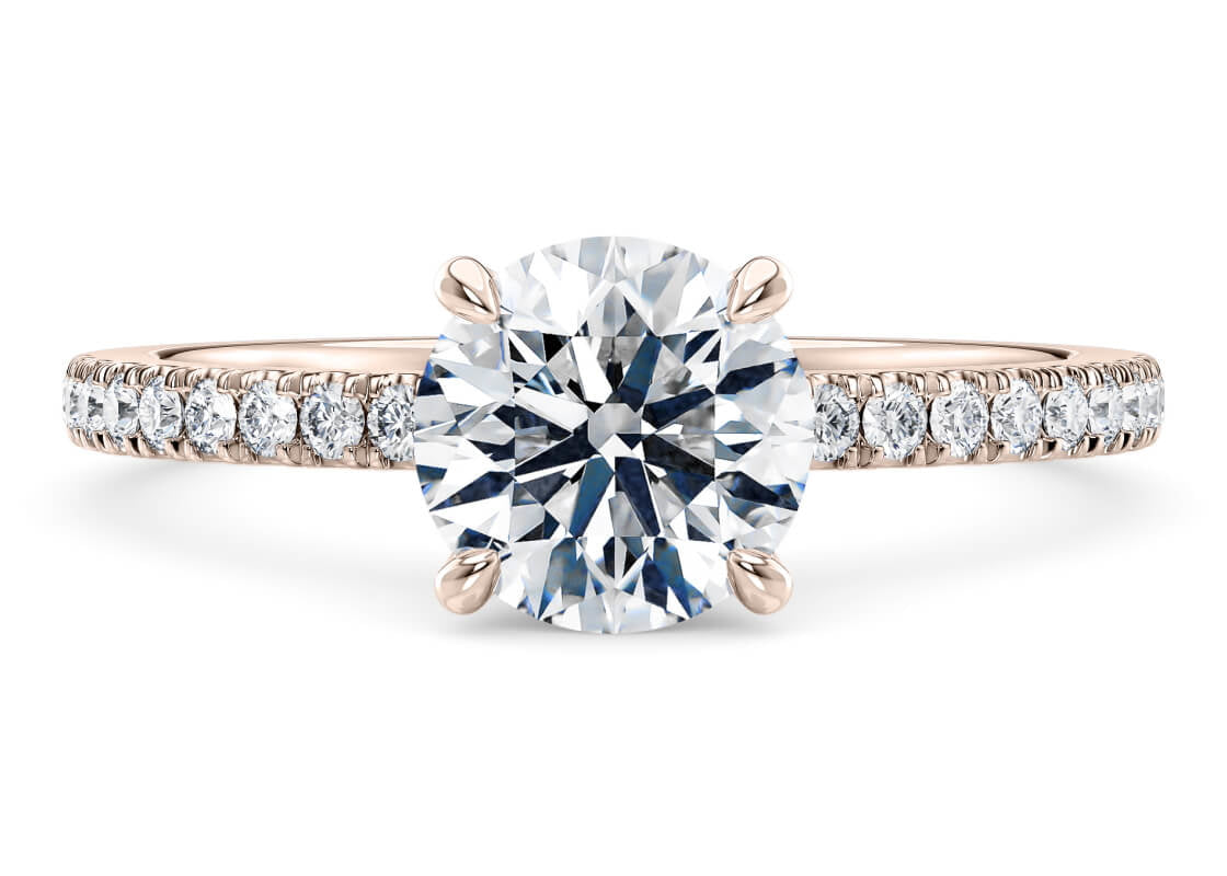 Alaska 18K Gold Diamond Band – Round Cut Lab  Grown Diamonds Ring