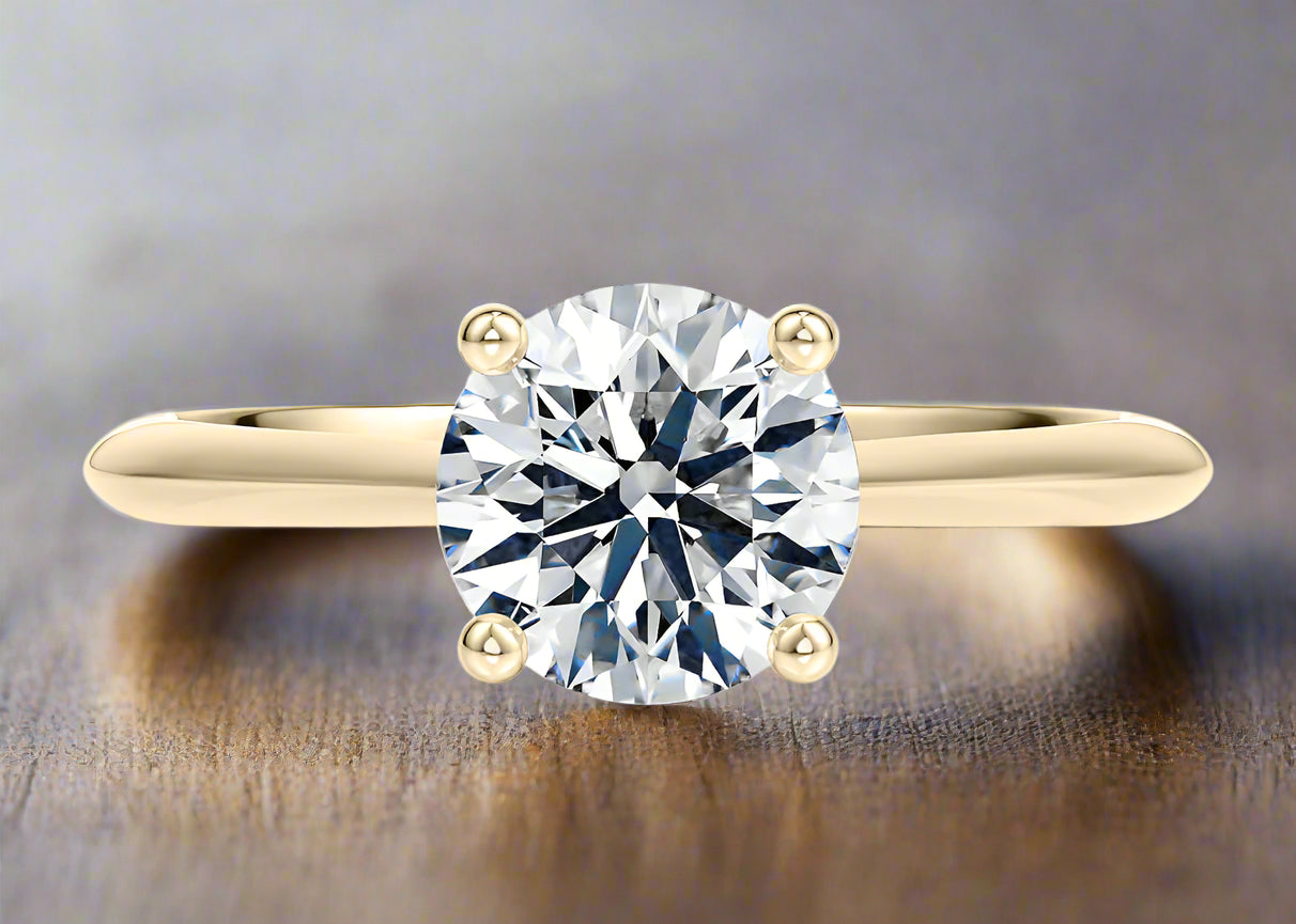 Lona Solitaire Diamond Ring in 18K Rose Gold | Lab Grown Diamond