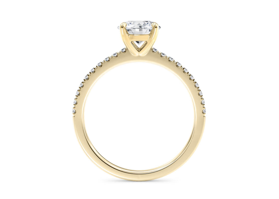 Alaska 18K Gold Diamond Band – Round Cut Lab  Grown Diamonds Ring