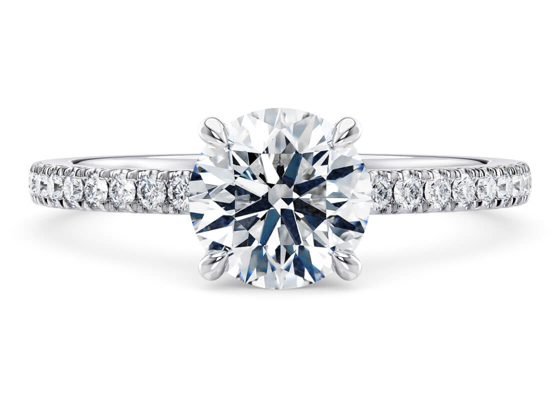 Alaska 18K Gold Diamond Band – Round Cut Lab  Grown Diamonds Ring